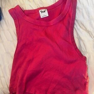 TNA Fuchsia Ribbed Sleeveless Top